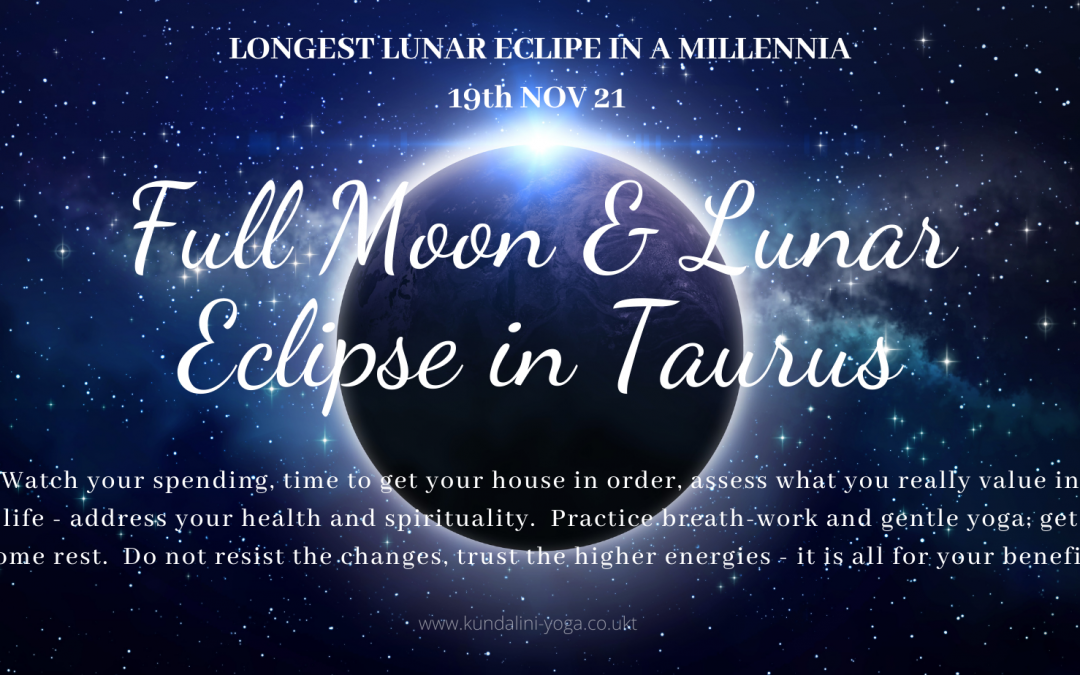 Lunar Eclipse in Taurus Nov 19th 2021 – Big changes are coming