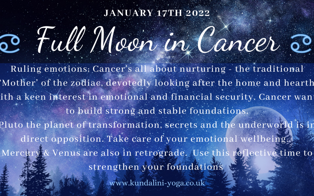 Full Moon in Cancer Jan 2022 – Make your feelings a priority