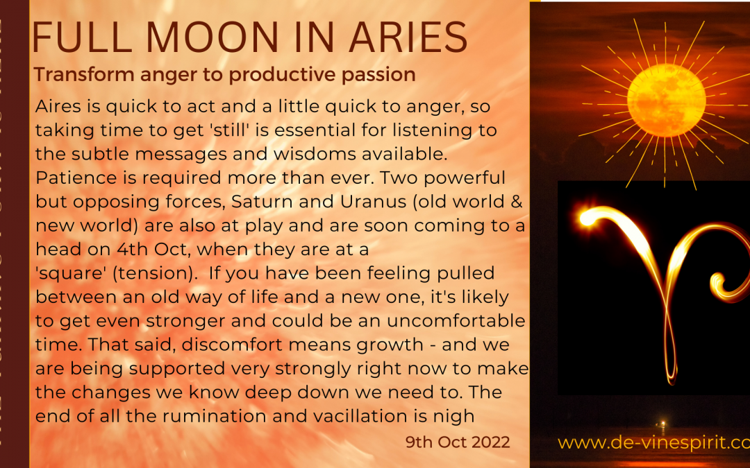 Welcoming October – Full Moon in Aries and the start of Eclipse season