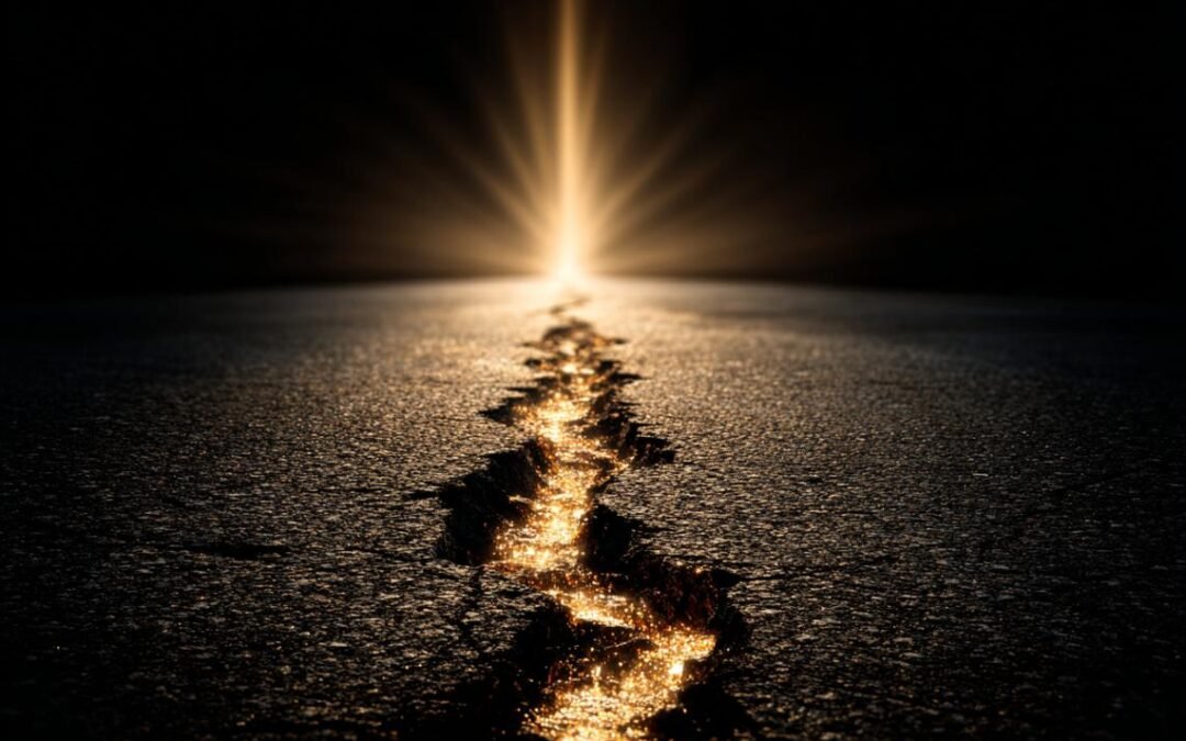 The Breaking of the Old Web – Pluto Retrograde and Taurus New Moon (the light enters where the crack appears)
